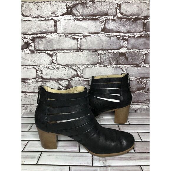 Josef Seibel Black Leather Zip High Heel Ankle Boots Women’s Sz 41EU/10.5M 87901 - Picture 11 of 16